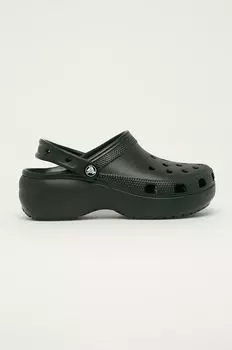 Шлепанцы на платформе Crocs, черный