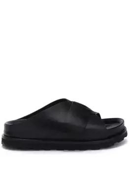 Шлепанцы на платформе JIL SANDER, черный