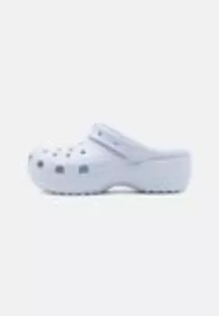 Шлепанцы на высоком каблуке Crocs, фиолетовый