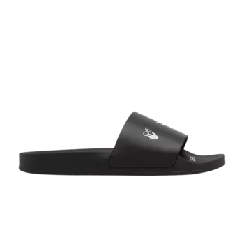 Шлепанцы Off-White Logo Print Slide 'Drowning Man - Black', черный