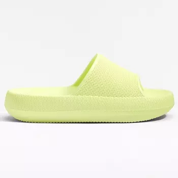 Шлепанцы Oysho Flatform, светло-зеленый
