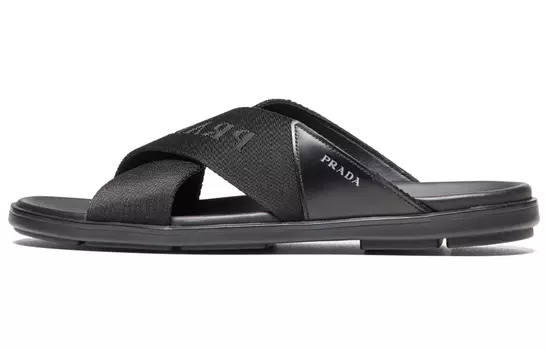 Мужские шлепанцы Prada, черный