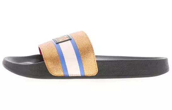 Шлепанцы и сланцы PUMA Leadcat Ftr 90s Pop Slide Gold/Black Women's