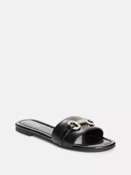 Шлепанцы с логотипом Lamera Guess Factory, черный