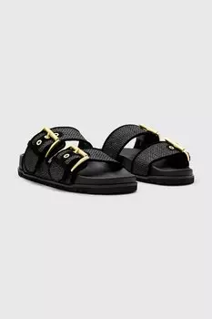 Шлепанцы Sian из рафии Allsaints, черный