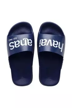 Шлепанцы SLIDE CLASSIC LOGOMANIA Havaianas, темно-синий