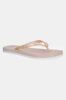 Шлепанцы THONG+ TPU с металлическим эффектом Calvin Klein Jeans, розовый