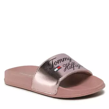 Шлепанцы Tommy Hilfiger LogoPool Slide, розовый