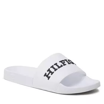 Шлепанцы Tommy Hilfiger Print Hilfiger, белый