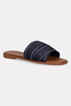 Шлепанцы TOMMY HILFIGER WEBBING MULE Tommy Hilfiger, темно-синий