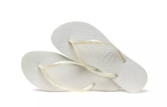 Шлепанцы унисекс белые Havaianas