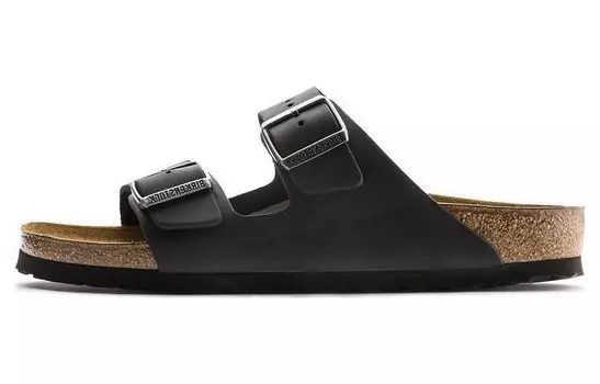Шлепанцы унисекс черные Birkenstock