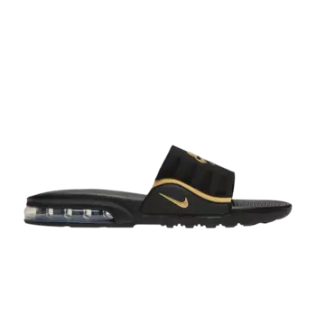 Шлепанцы Wmns Air Max Camden Slide 'Black Metallic Gold', черный