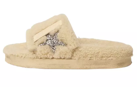 Шлепанцы женские бежевые Golden Goose