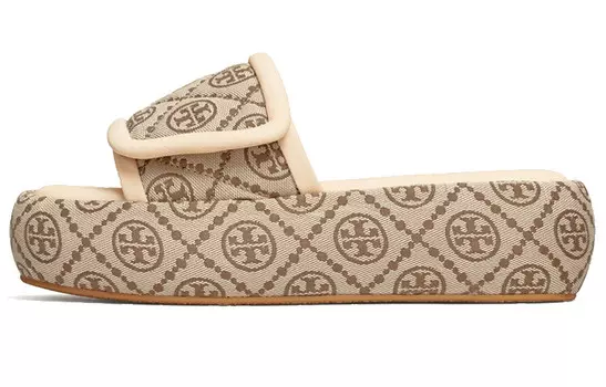 Шлепанцы женские бежевые Tory Burch