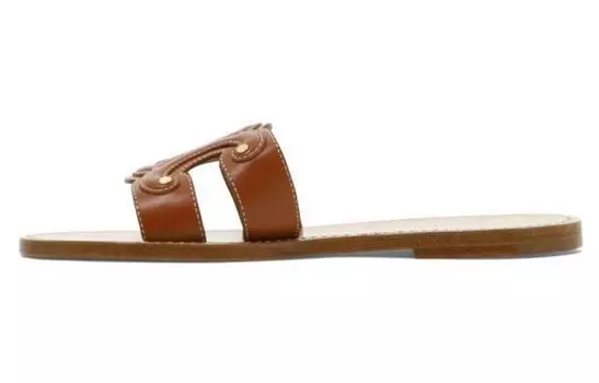 Шлепанцы женские Celine, коричневый