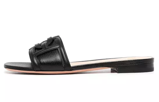 Шлепанцы женские черные Bally