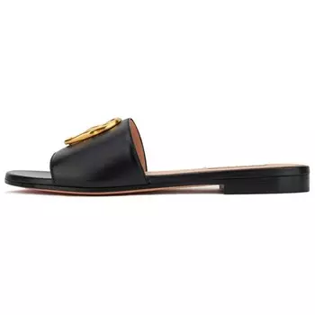 Шлепанцы женские черные Bally