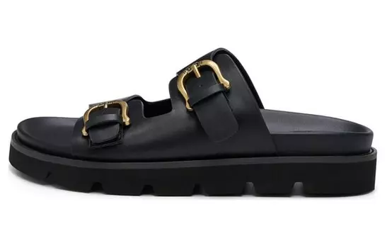 Шлепанцы женские черные Sam Edelman