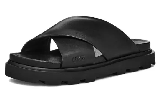 Шлепанцы женские черные Ugg