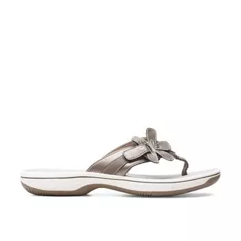 Шлепанцы женские Clarks, цвет pewter