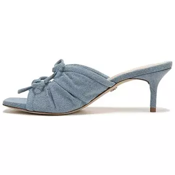 Шлепанцы женские джинсовые синие Sam Edelman