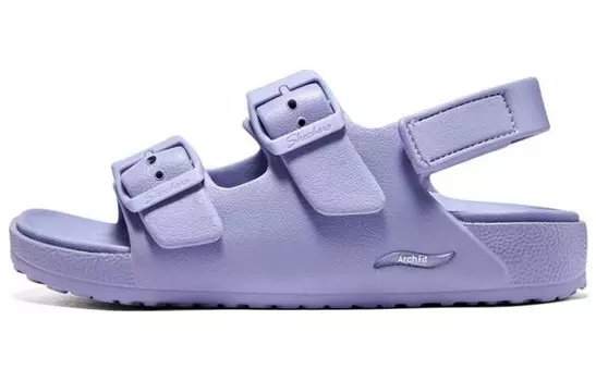 Шлепанцы женские фиолетовые Skechers