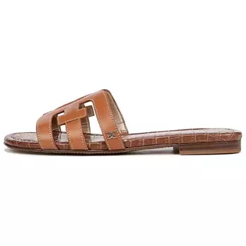 Шлепанцы женские коричневые Sam Edelman