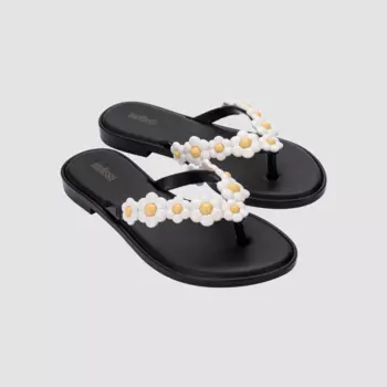Шлепанцы женские Melissa, черный/белый