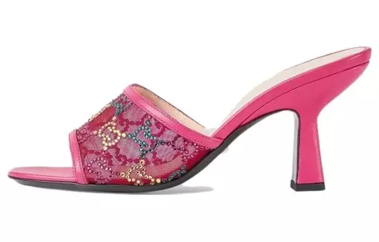 Шлепанцы женские розовые Gucci