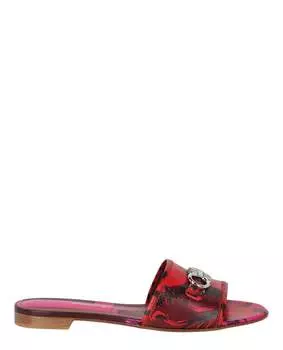 Шлепанцы женские Salvatore Ferragamo, красный/розовый