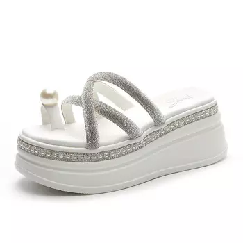 Шлепанцы женские Shoe Cabinet Floral Language, бежевый