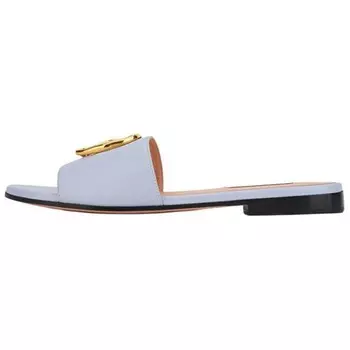 Шлепанцы женские синие Bally