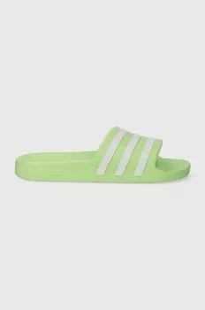 Шлепки adidas, зеленый