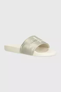 Шлепки Calvin Klein Jeans, серебряный