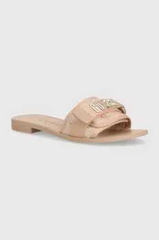 Шлепки Guess, бежевый