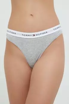 Шлепки Tommy Hilfiger, серый