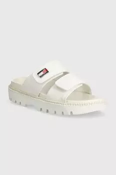 Шлепки Tommy Jeans, бежевый