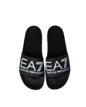 Шлёпанцы EA7 резиновые, черный