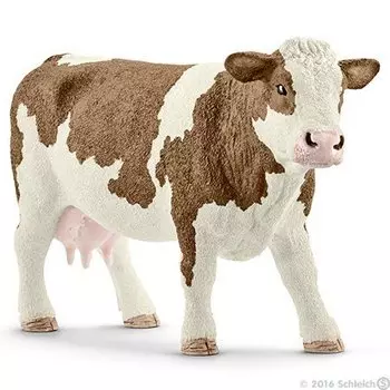 Шляйх, статуэтка, Симментальская корова Schleich