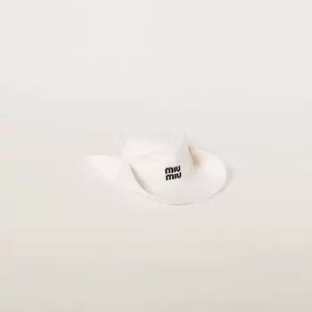 Шляпа для дрели Miu Miu, белый