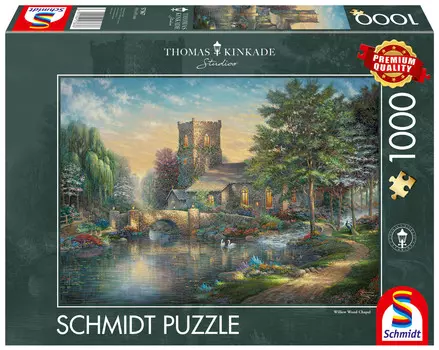 Шмидт, Пазл PQ THOMAS KINKADE Chapel, 1000 шт. Schmidt