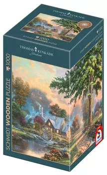 Шмидт, Пазл PQ THOMAS KINKADE На старой мельнице (деревянный), 1000 шт. Schmidt
