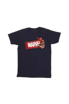 Шоколадная футболка Marvel, темно-синий