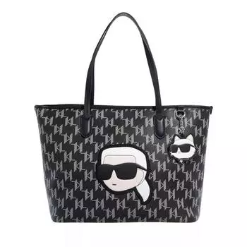 Шоппер k/ikonik 2.0 leather cmb pin Karl Lagerfeld, черный