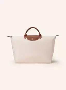 Шоппер le pliage large Longchamp, бежевый