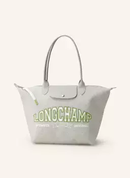 Шоппер le pliage large Longchamp, серый