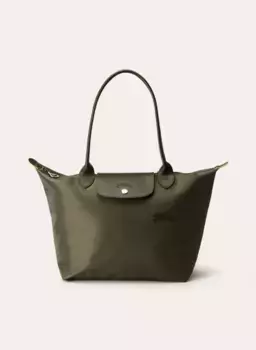 Шоппер le pliage s Longchamp, зеленый