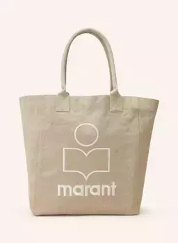 Шоппер yenky Marant toile, бежевый