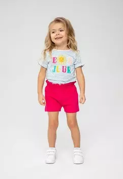 Шорты 2 PCS SET MINOTI, цвет pink/white